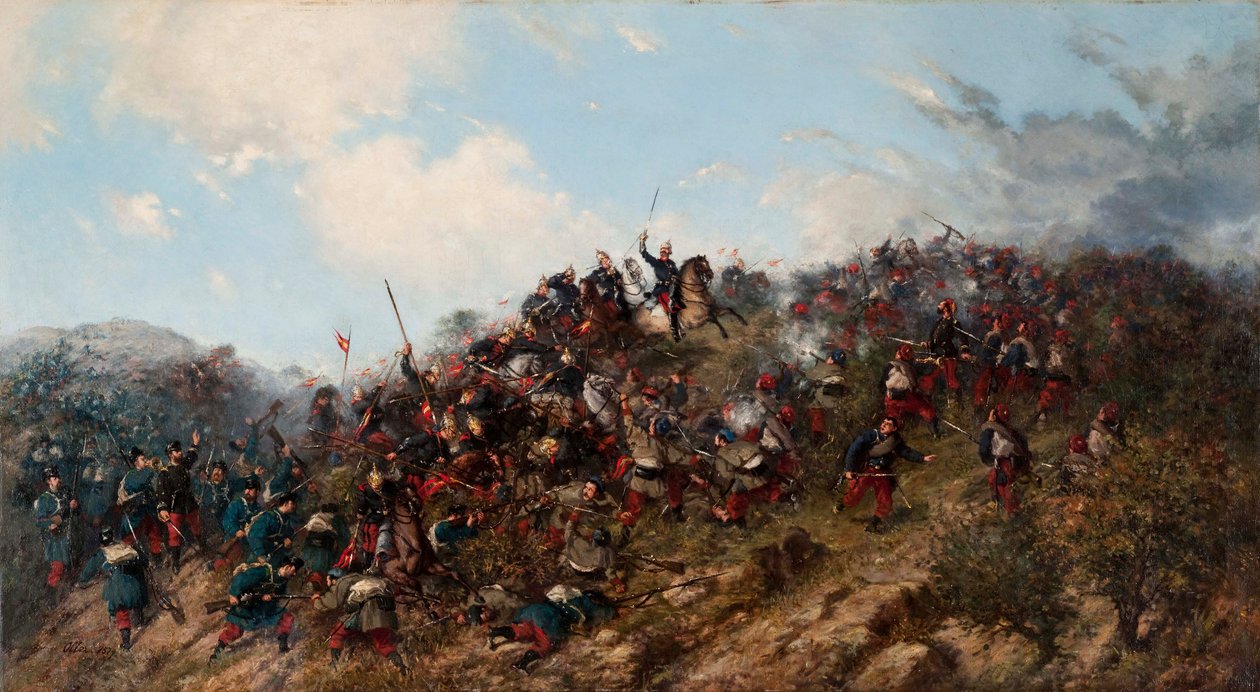 Slaget ved Trevino af Francisco Manuel Oller