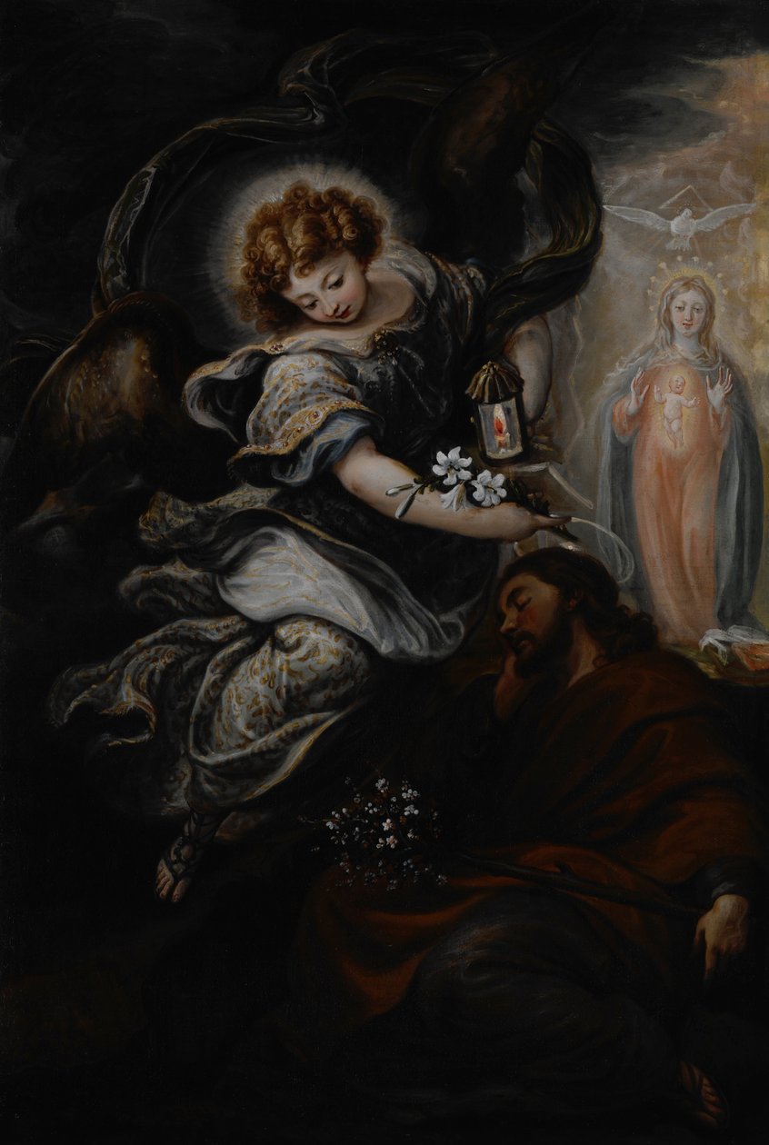 Drømmen om St. Joseph af Francisco Rizi