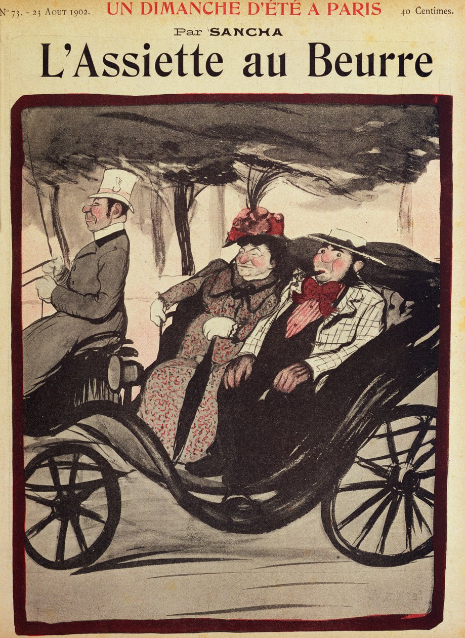 En søndag morgen i Paris, illustration fra "L