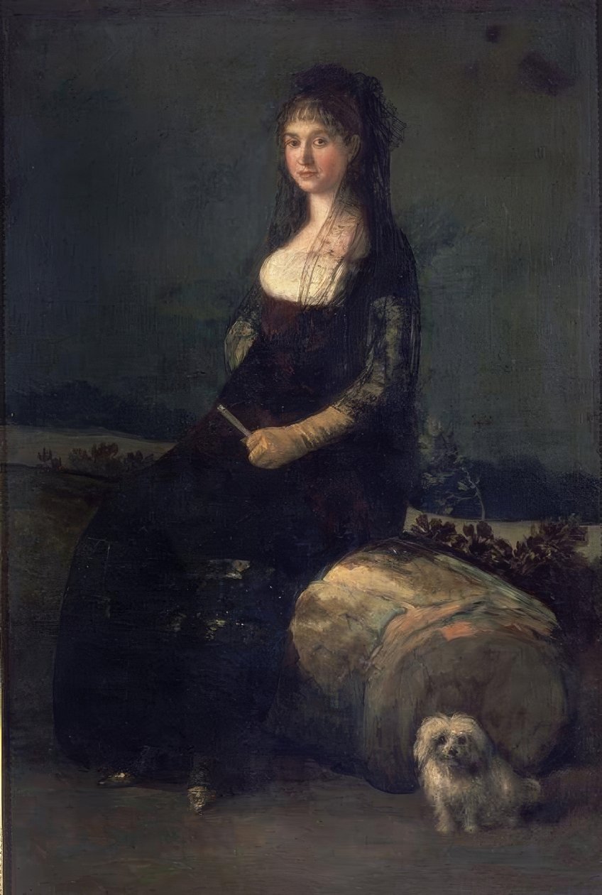 Spansk skole. Joaquina Candado. Valencia, Museet for de Skønne Kunster - Colegio Pious V. Kunstner: FRANCISCO DE GOYA. Beliggenhed: MUSEO DE BELLAS ARTES-COLEGIO PIO V, VALENCIA, SPANIEN. af Francisco de Goya