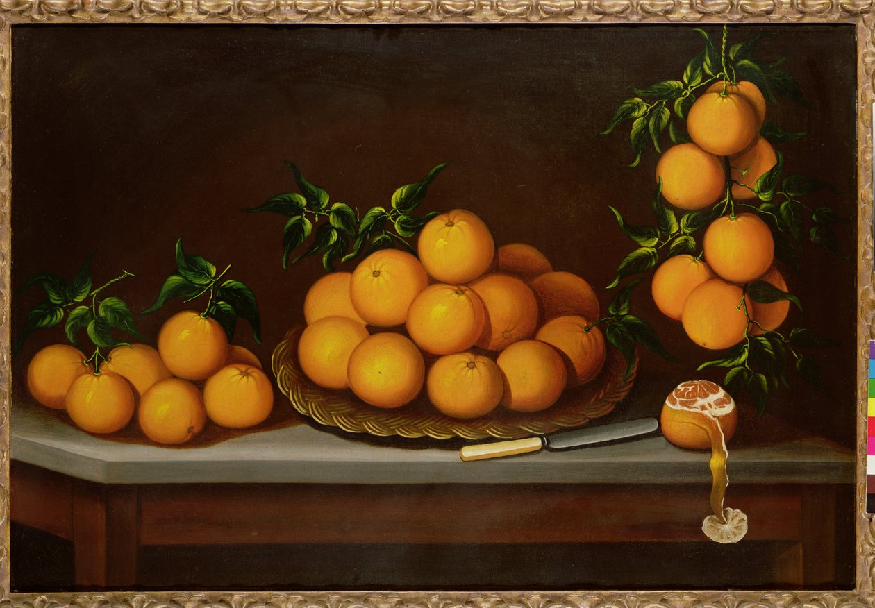 Stilleben med appelsiner, 1679 af Francisco de Vargas