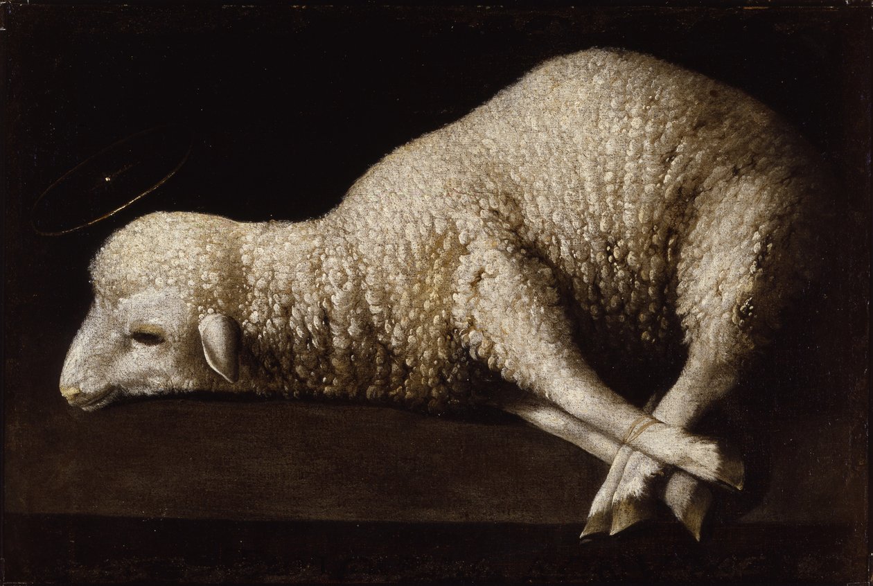 Guds lam, ca. 1635-40 af Francisco de Zurbaran