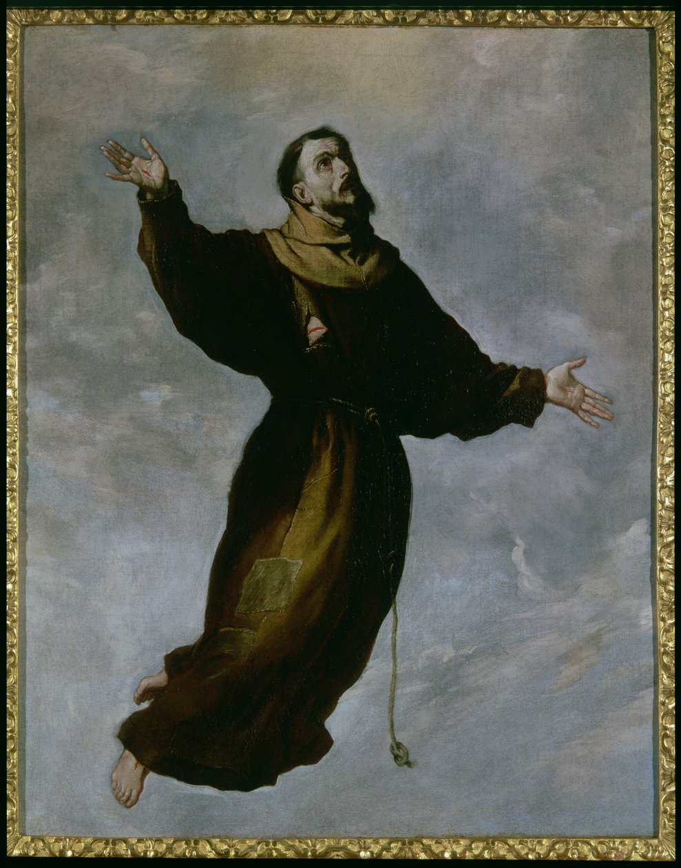 Levitation af Sankt Frans af Francisco de Zurbaran