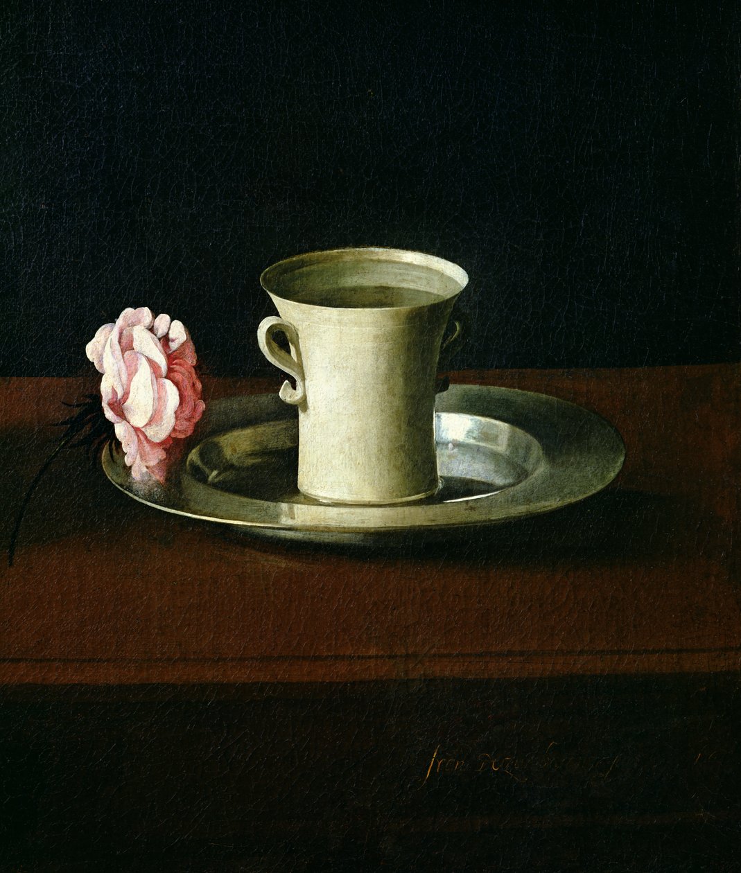 Stilleben olie på lærred detalje fra 209896 af Francisco de Zurbaran