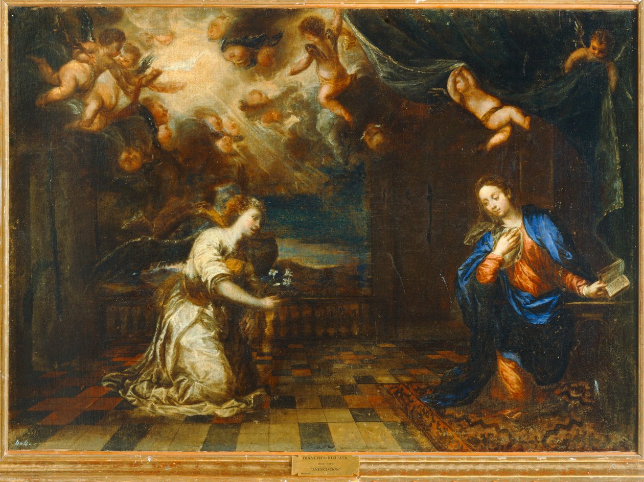 Bebudelse (maleri) af Francisco (1608 1685) Rizi