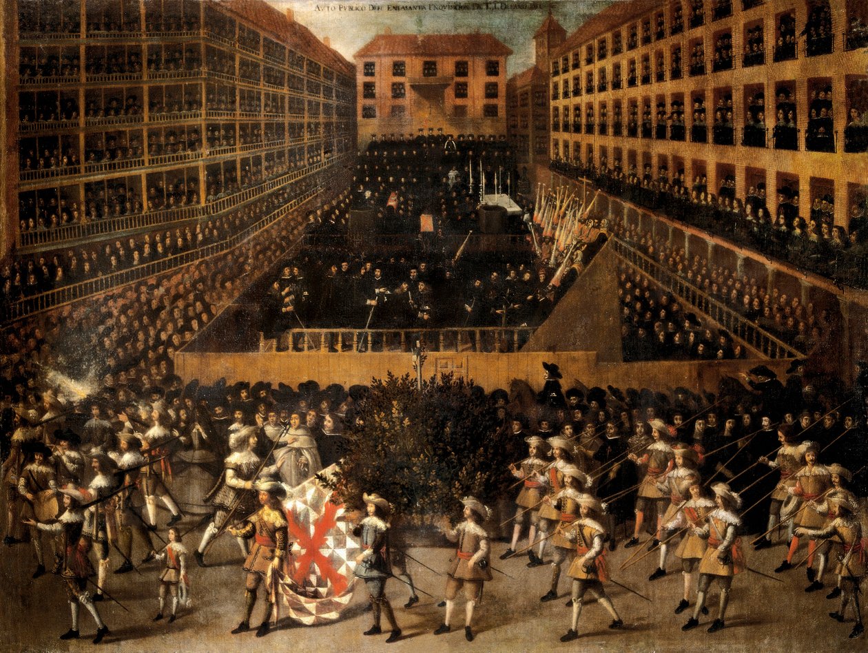 Inkvisitionsproces, Autodafe. Maleri af Francisco Rizi af Francisco Rizi