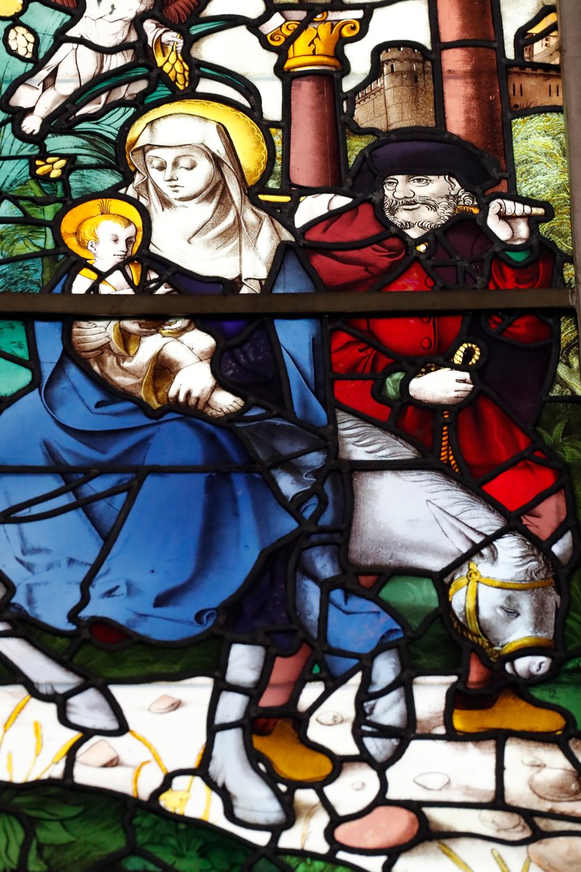 Batalha kloster. Hellige Familie. Flyvning til Egypten. Portugal. af Francisco (attr.to) Henriques