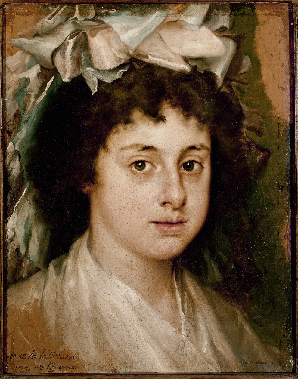 Portræt af Feliciana, i en alder af 13 (olie på lærred, ca. 1787) af Francisco Bayeu y Subias