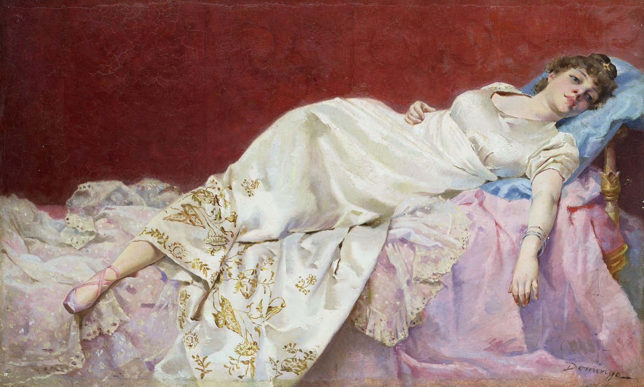 Et øjebliks hvile, af Francisco Domingo Marqués