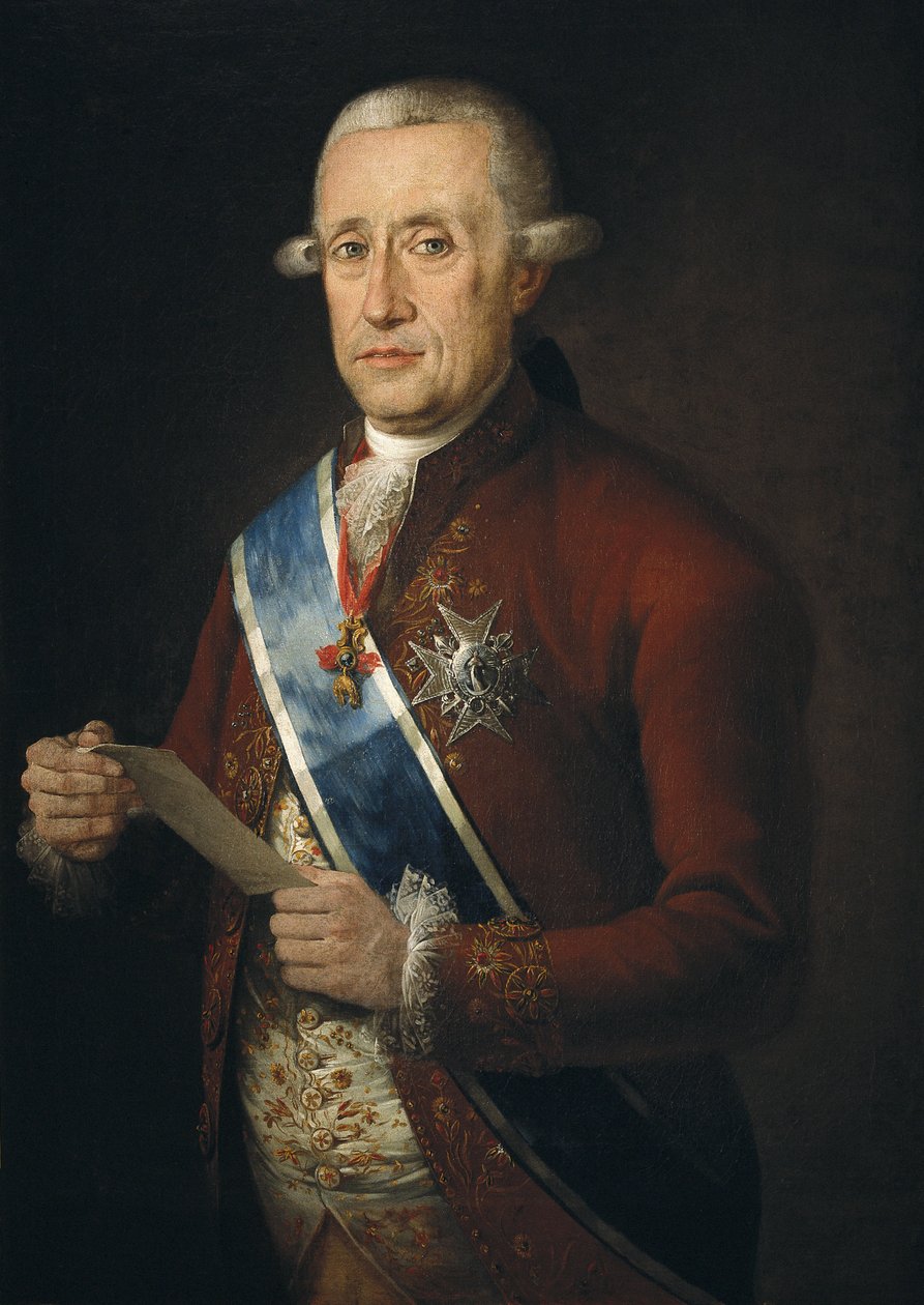 Jose Monino, greve af Floridablanca, minister for Charles III (olie på lærred) af Francisco Folc de Cardona