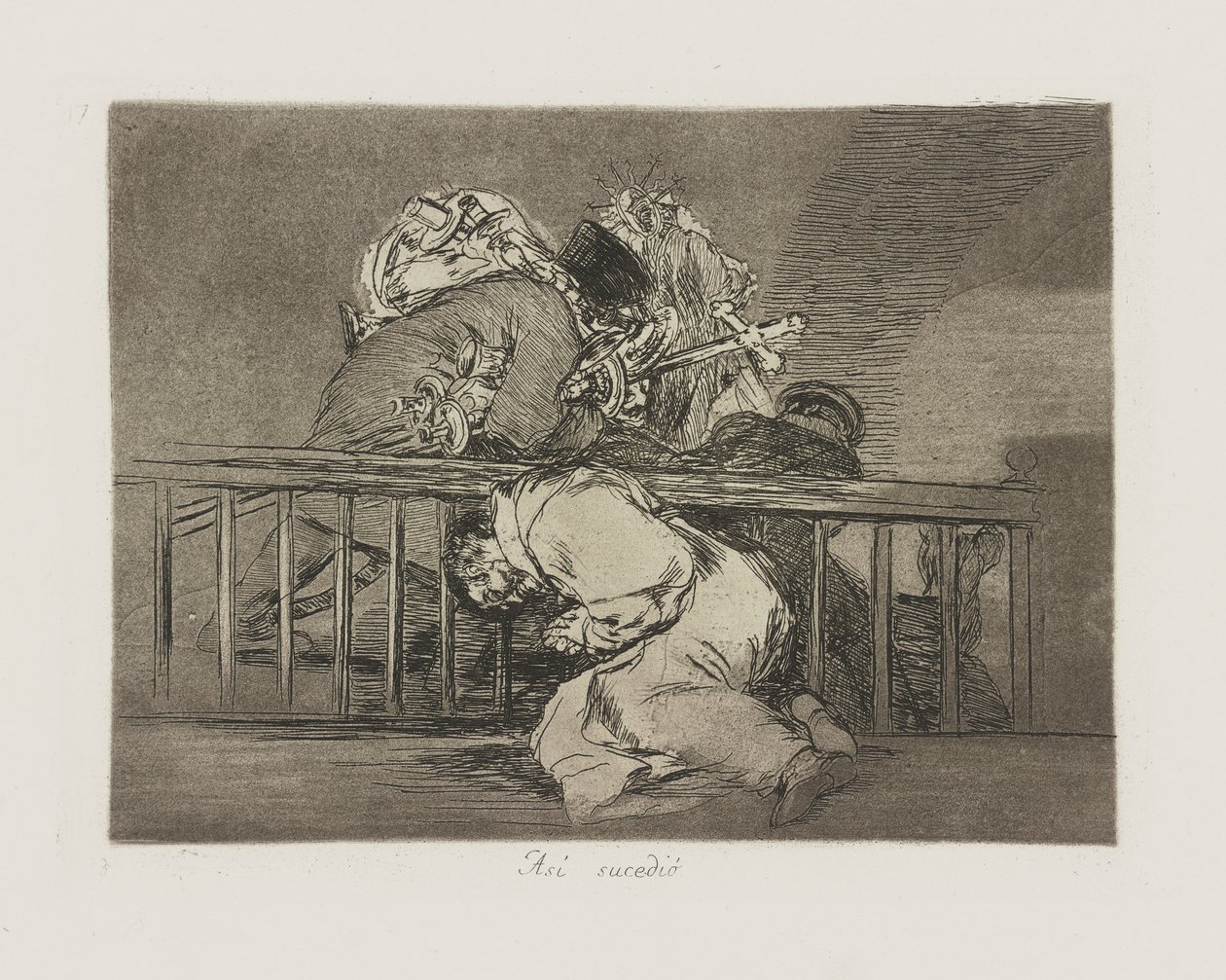 Som? sucedi?. (Sådan skete det.), pl. 47 fra serien Los desastres de la guerra (Krigens katastrofer) af Francisco de Goya