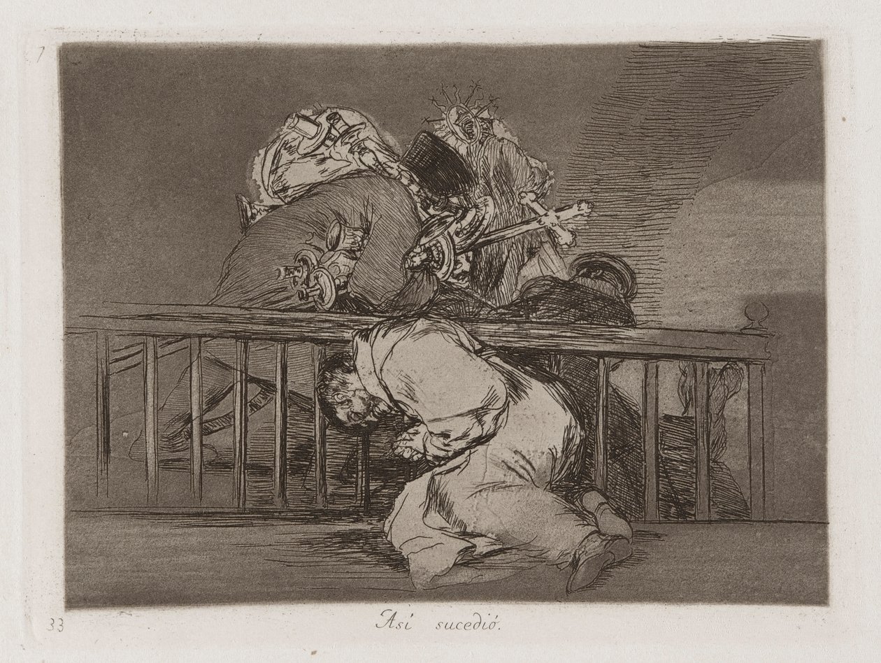 Som? sucedi? (Sådan skete det), Plade 47 fra Los desastres de la guerra (Krigens katastrofer) af Francisco de Goya