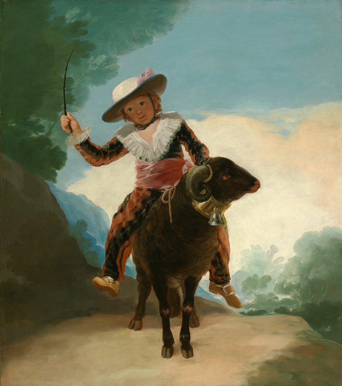 Dreng på en vædder, 178687. af Francisco de Goya