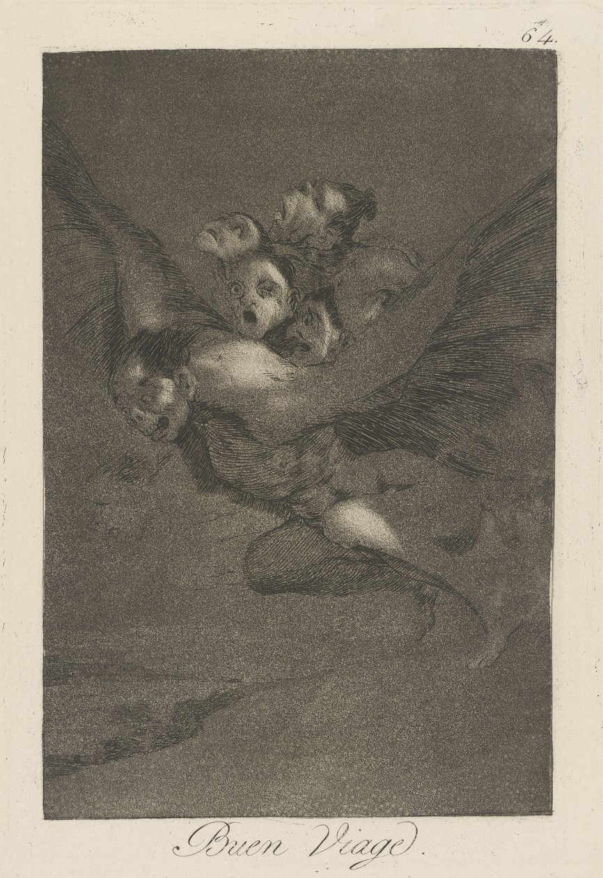 Hav en god tur. (Bon Voyage.), pl. 64 fra serien The whims af Francisco de Goya