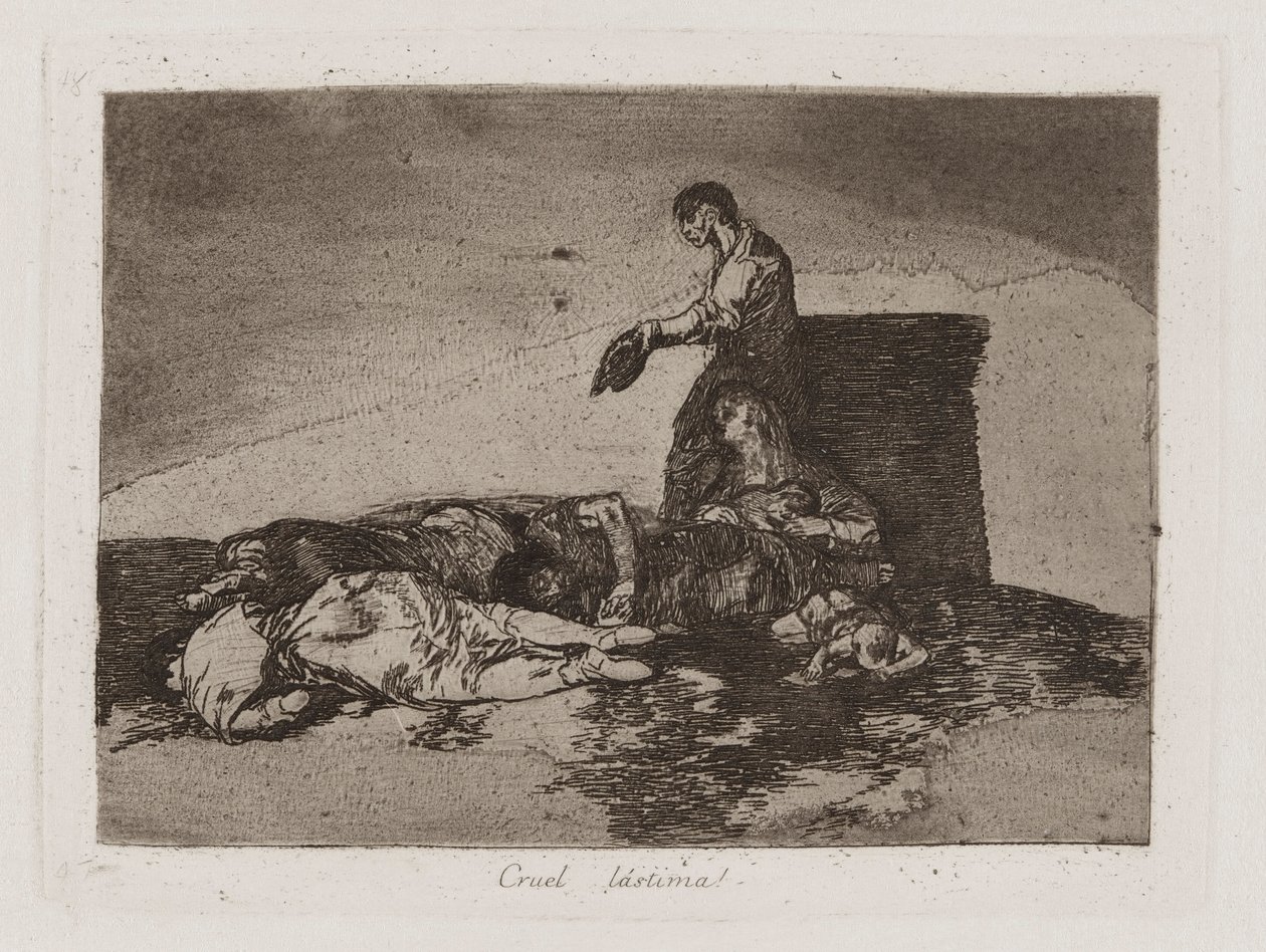 Grusom medlidenhed! (Cruel Tale of Woe!), Plade 48 fra The Disasters of War af Francisco de Goya
