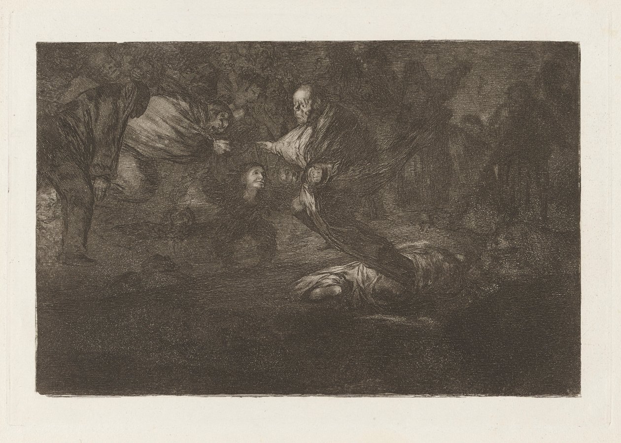 Gud skaber dem, og de slutter sig sammen (God Creates Them and They Join Up Together), fra serien Los disparates (Los proverbios) af Francisco de Goya