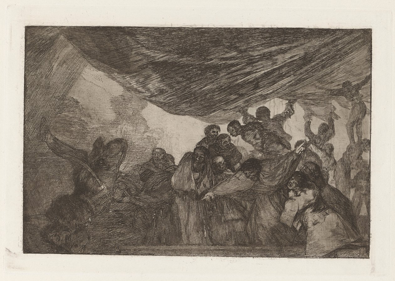 Disparate claro (Clear Folly), også kendt som Sin recomendarse a Dios ni al diablo (Uden at rose sig selv enten til Gud eller Djævelen), fra serien Los disparates (Los proverbios) af Francisco de Goya
