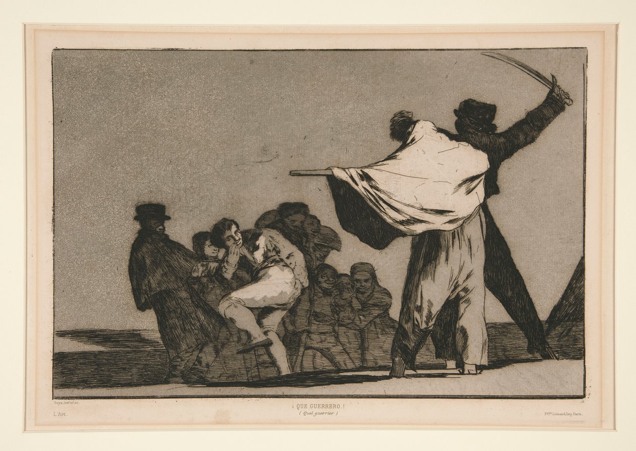 Disparate conocido (velkendt dårskab), unummereret plade fra serien Los proverbios af Francisco de Goya
