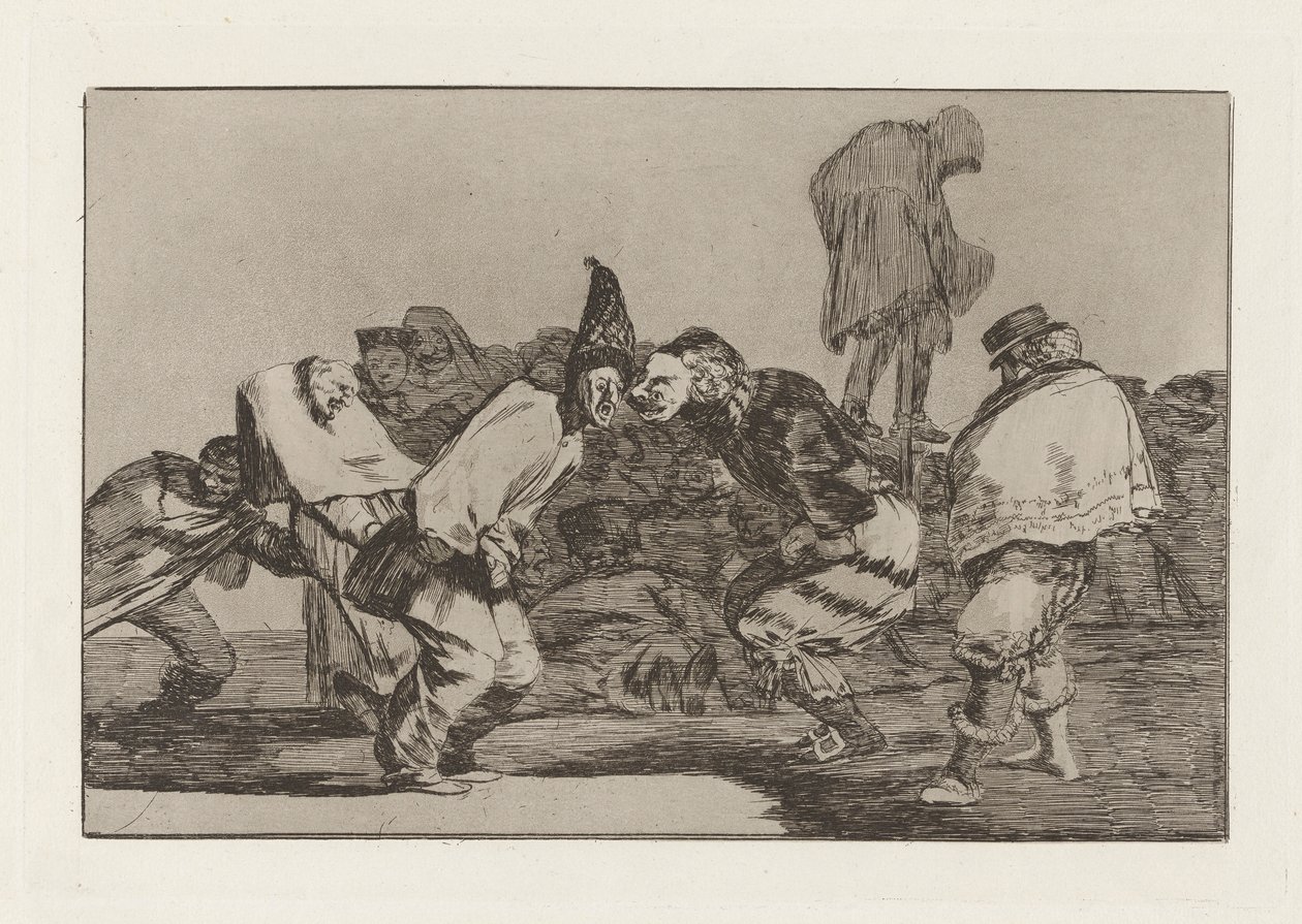 Disparate de carnaval (Carnival Folly), også kendt som Alegrias antrojo, que ma?ana seras ash (Rejoice, Carnival, for Tomorrow You Will Be Ashes), fra serien Los disparates (Los proverbios) af Francisco de Goya