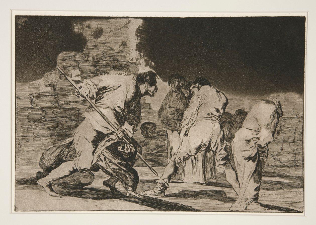 Disparate furioso (Furious Folly), pl. 6 fra serien Los proverbios af Francisco de Goya