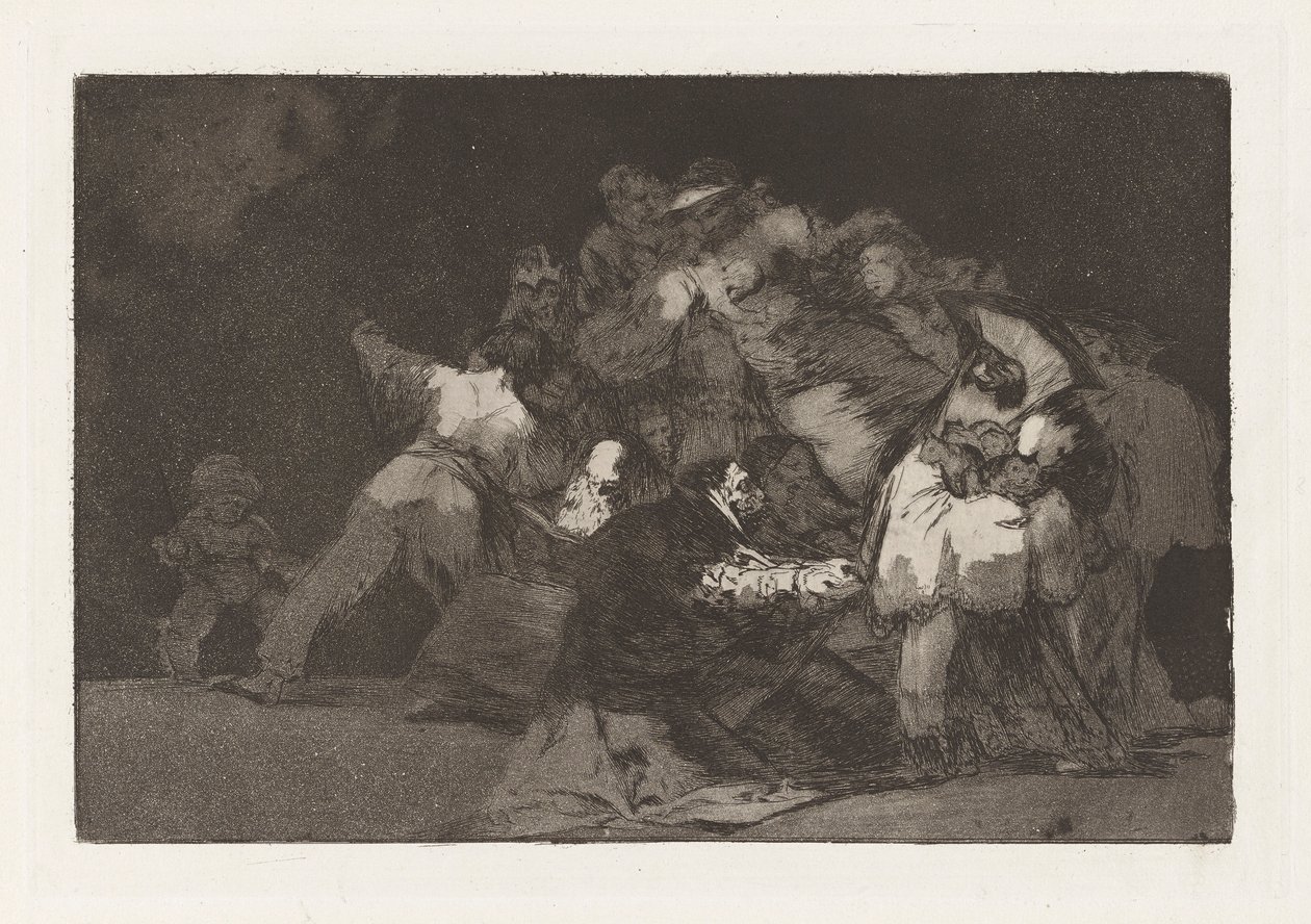 General Folly, også kendt som The Claws of a Cat and the Dress of a Devotee, fra serien Los disparate (Ordsprogene) af Francisco de Goya