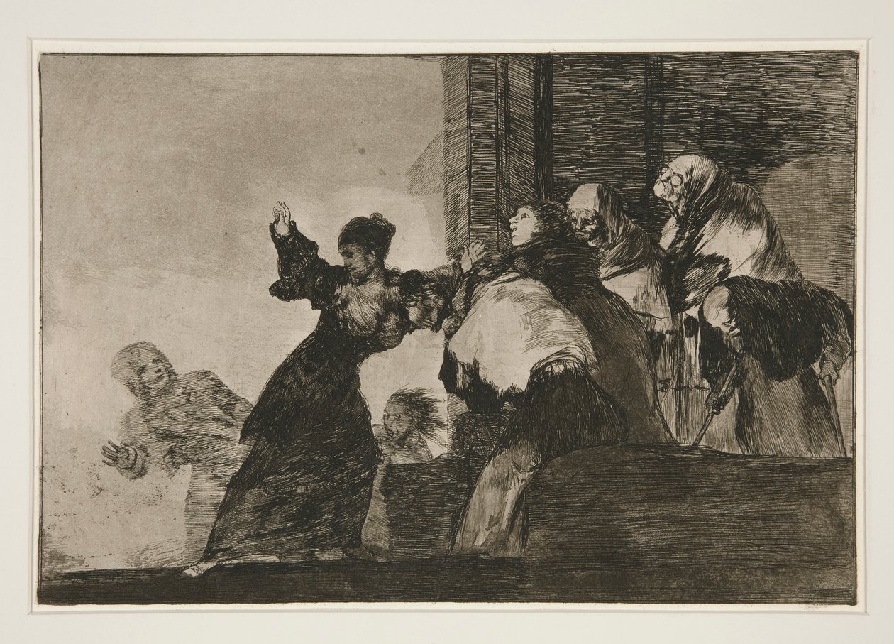 Uensartet pobre (stakkels dårskab), pl. 11 fra serien Los proverbios af Francisco de Goya