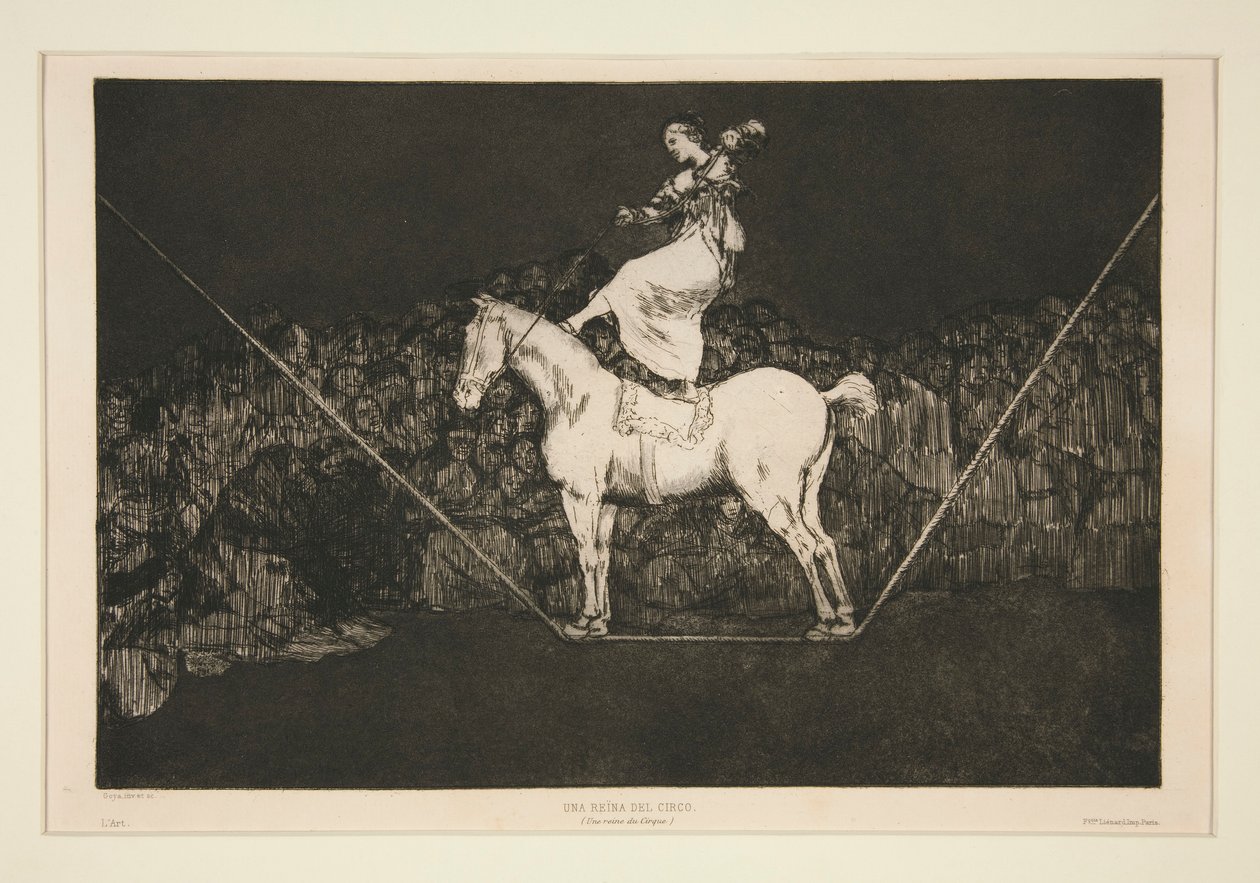 Disparate puntual (Punctual Folly), unummereret plade fra serien Los proverbios af Francisco de Goya