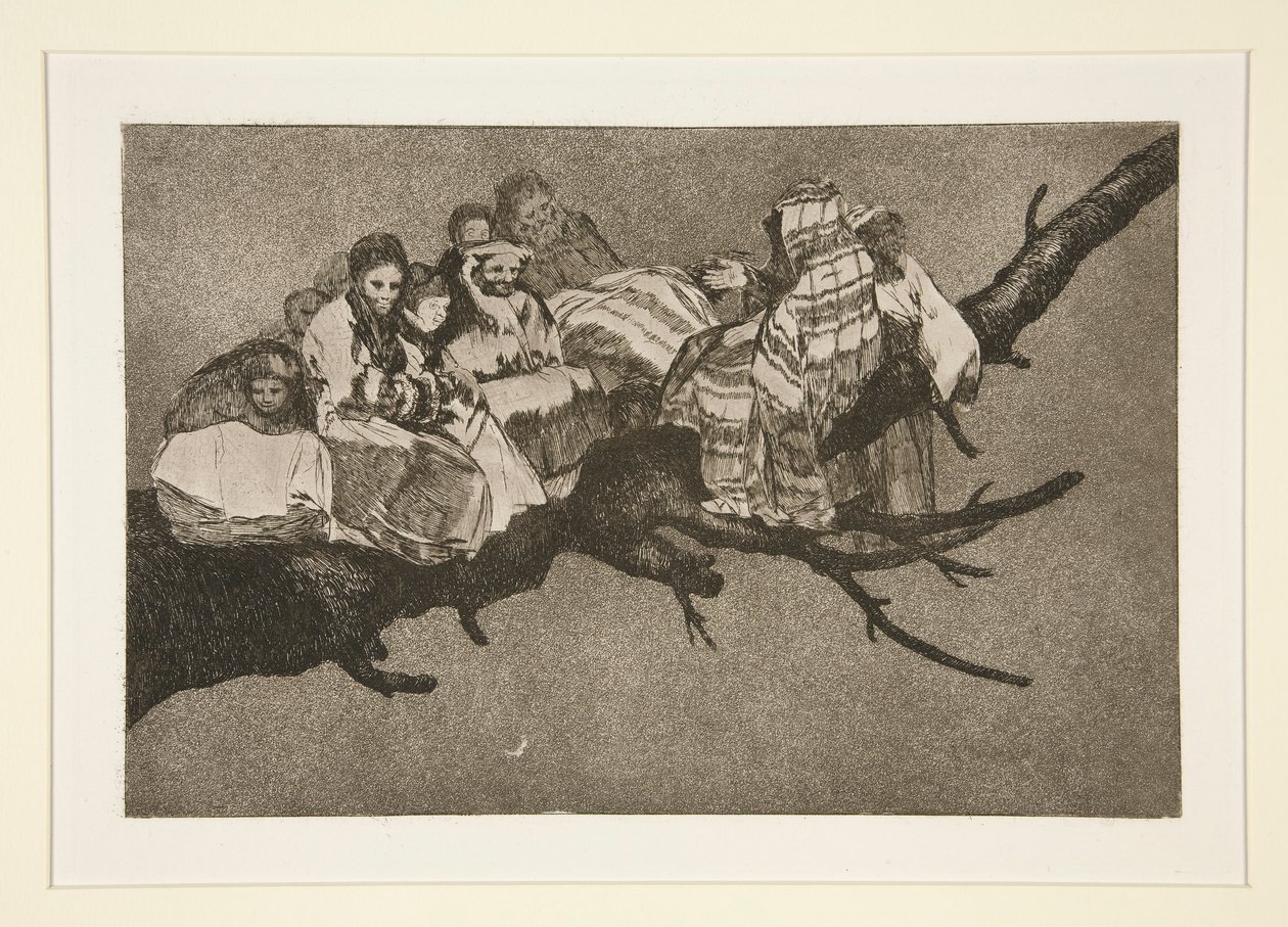 Uensartet ridiculo (Latterlig dårskab), pl. 3 fra serien Los proverbios af Francisco de Goya
