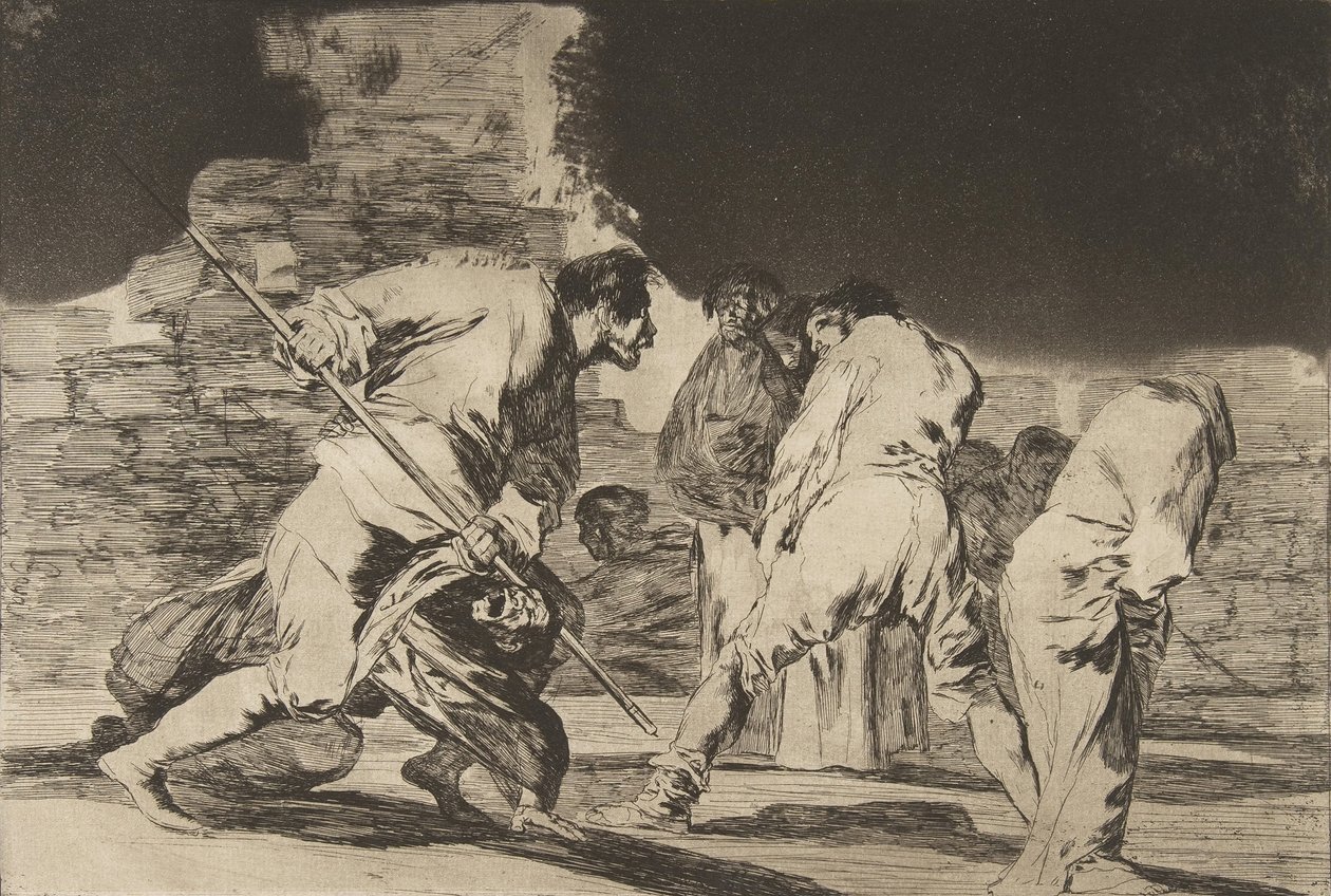 Nonsens Ordsprogene, ca. 1816-23 udgivet 1864. af Francisco de Goya