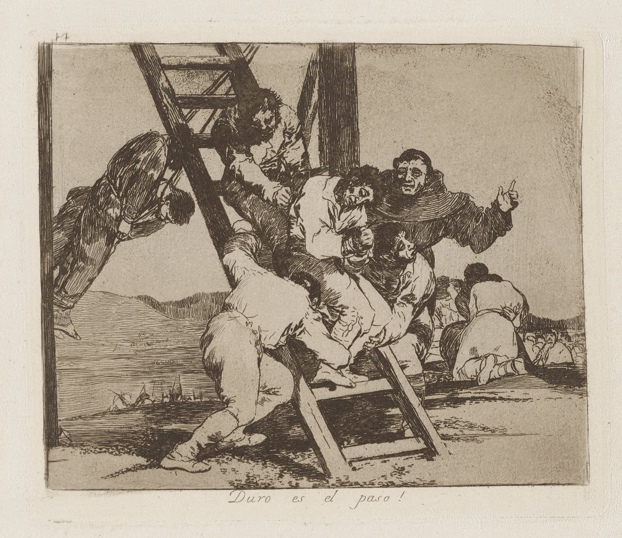 Svært er skridtet! (Vare af Francisco de Goya