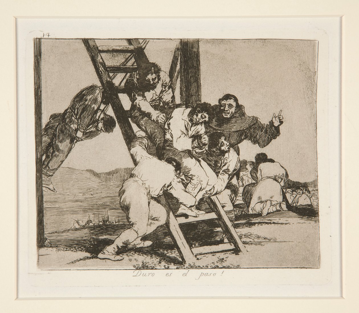 Svært er skridtet! (Vare af Francisco de Goya