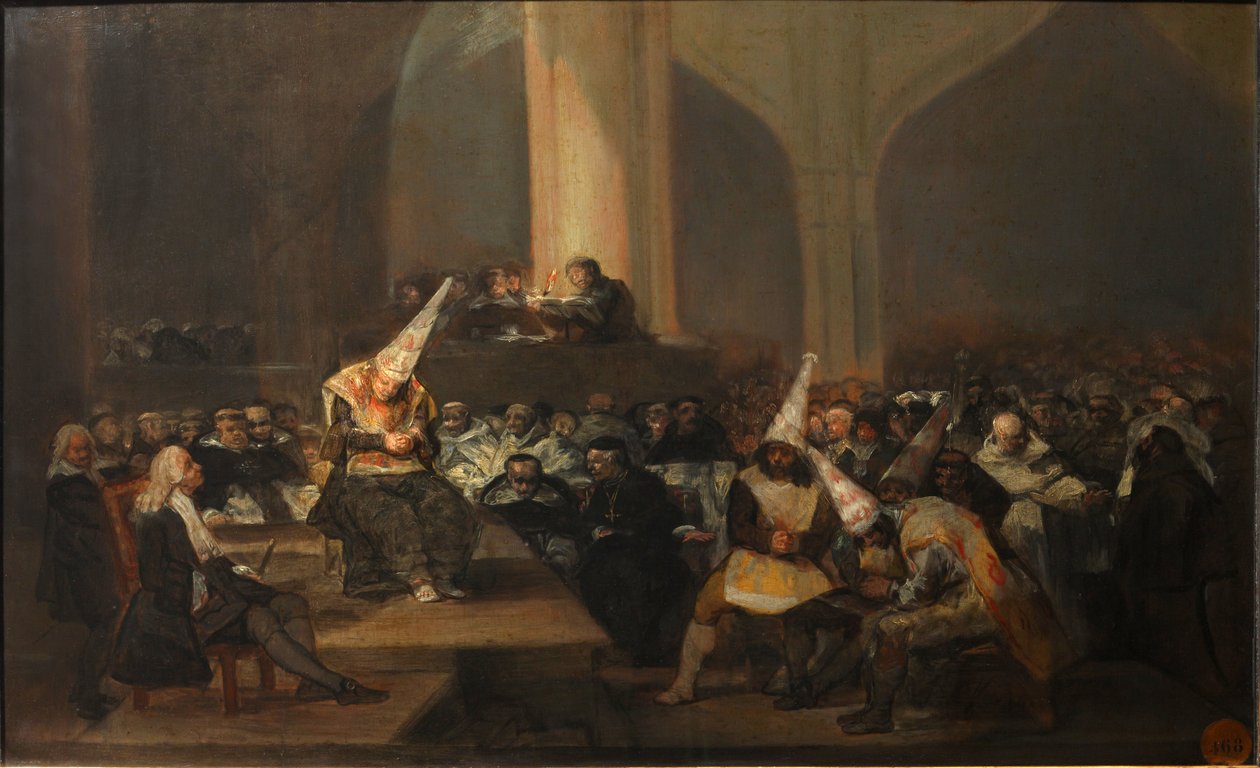 Inkvisitionsscene af Francisco de Goya