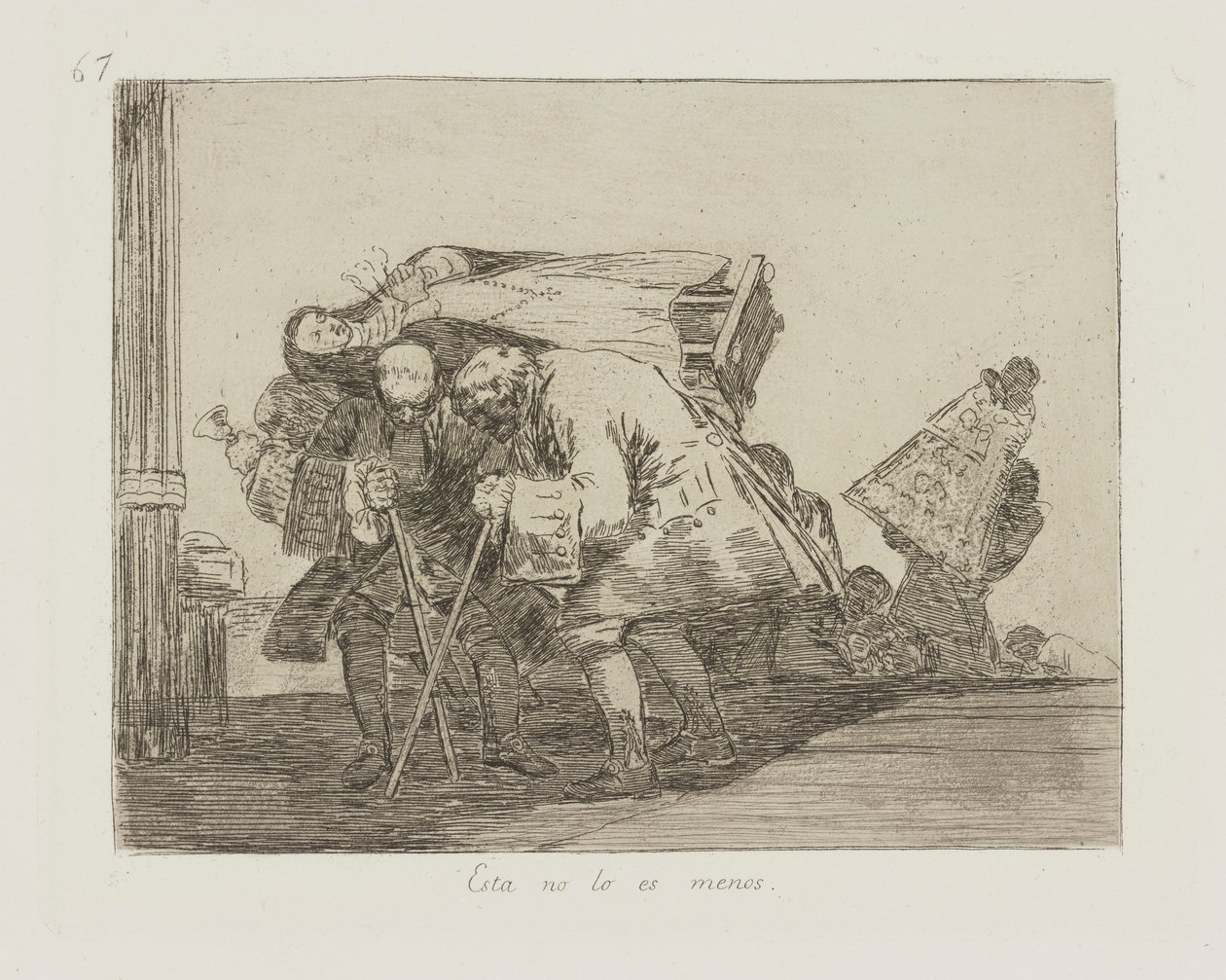 Denne er ikke mindre. (Dette er ikke mindre), pl. 67 fra serien The Disasters of War af Francisco de Goya