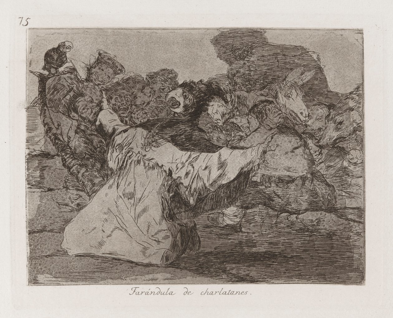 Charlatans show business af Francisco de Goya