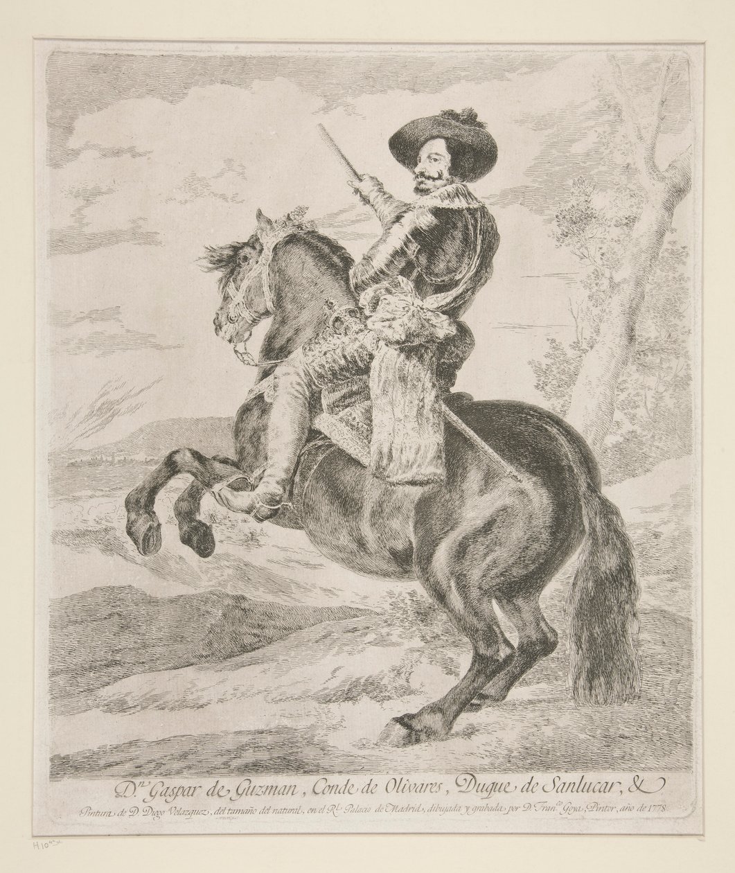 Gaspar de Guzman, grev hertug af Olivares af Francisco de Goya