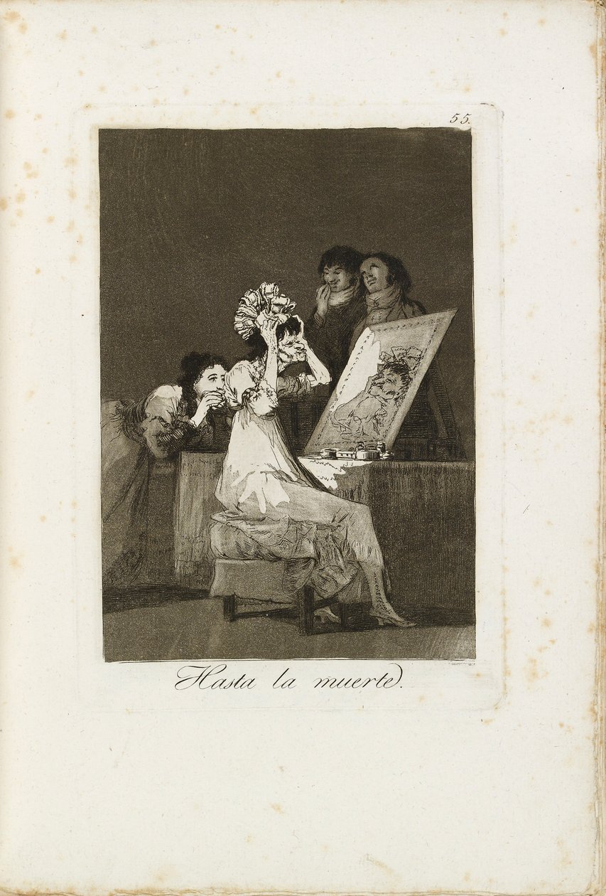 Indtil døden, 1799-1799 af Francisco de Goya