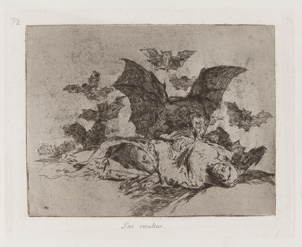 Resultaterne (The Consequences), Plade 72 fra The Disasters of War af Francisco de Goya