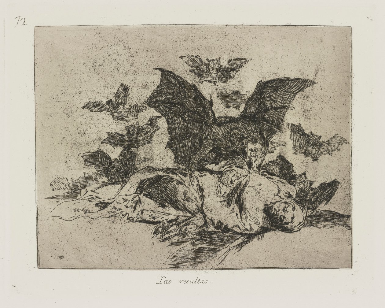 Resultaterne. (Konsekvenserne.), pl. 72 fra serien The Disasters of War af Francisco de Goya