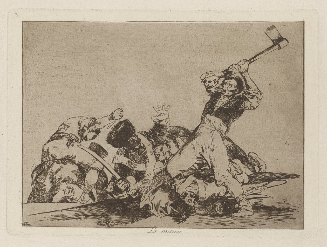 Det samme (Samme), pl. 3 fra serien The Disasters of War af Francisco de Goya