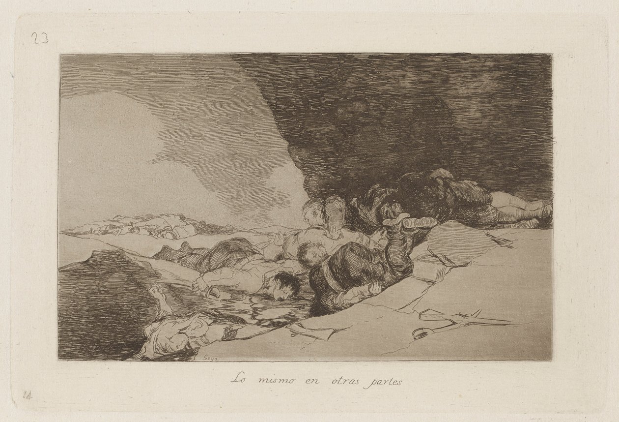 The Same Elsewhere (The Same Elsewhere), Plade 23 fra The Disasters of War af Francisco de Goya