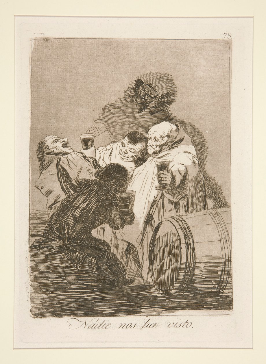 Ingen har set os (Ingen har set os), pl. 79 fra serien The whims af Francisco de Goya