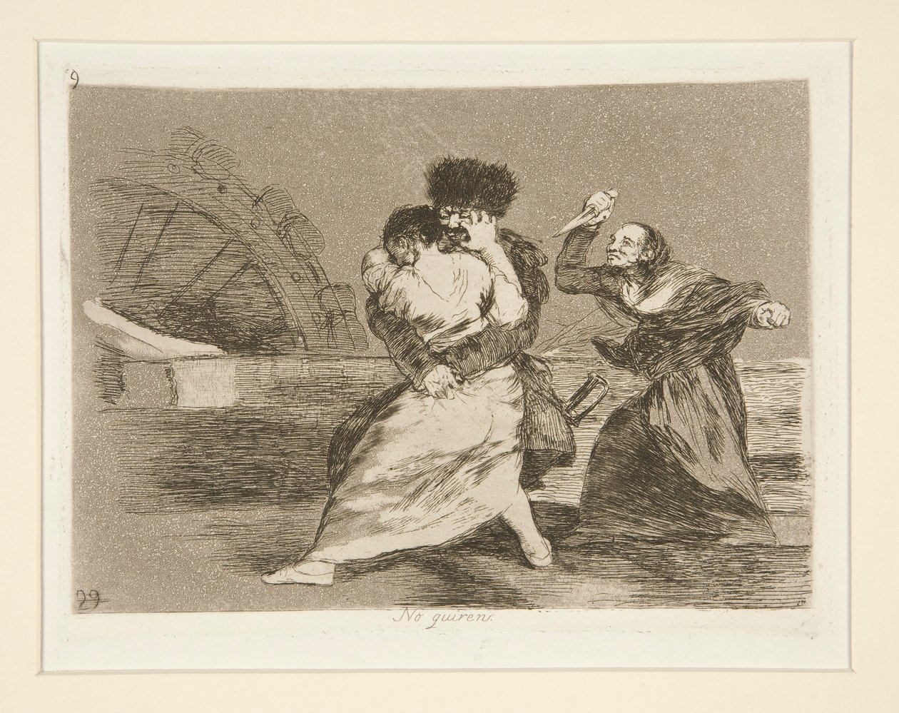 No quieren [sic] (De Don af Francisco de Goya
