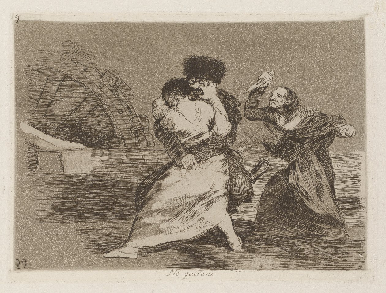 No quieren [sic] (Det gør de ikke af Francisco de Goya