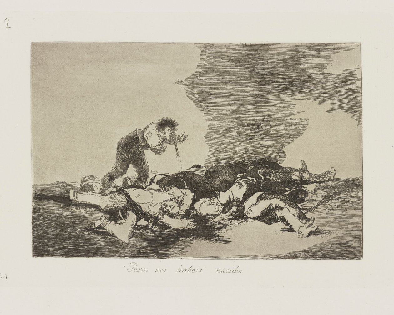 For det er du født. (Dette er du født til.), pl. 12 fra serien The Disasters of War af Francisco de Goya