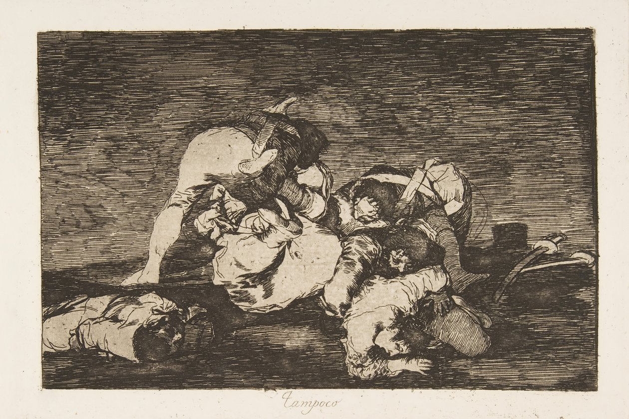 Plade10 fra The Disasters of War Los Desastres de la Guerra: Nor [d..., 1810 udgivet 1863. af Francisco de Goya