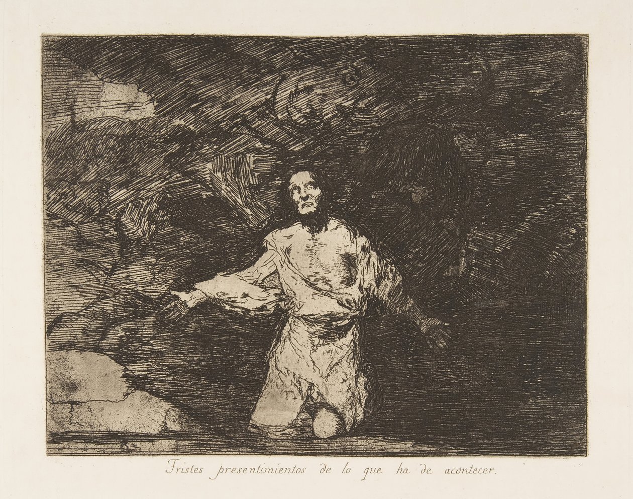 Plade1 fra The Disasters of War The Disasters of War: Sad..., ca. 1815 udgivet 1863. af Francisco de Goya