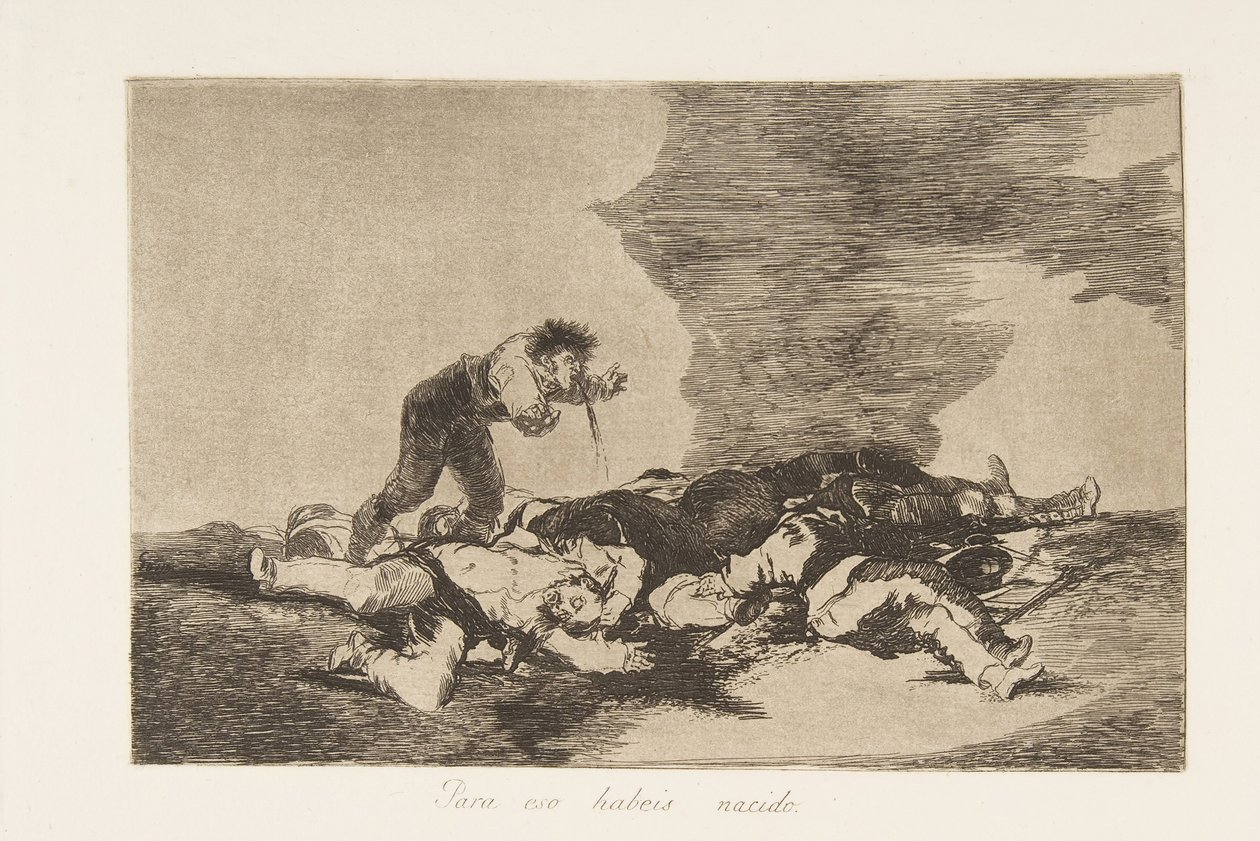 Plade 12 fra The Disasters of War Los Desastres de la Guerra: This ..., 1810 udgivet 1863. af Francisco de Goya