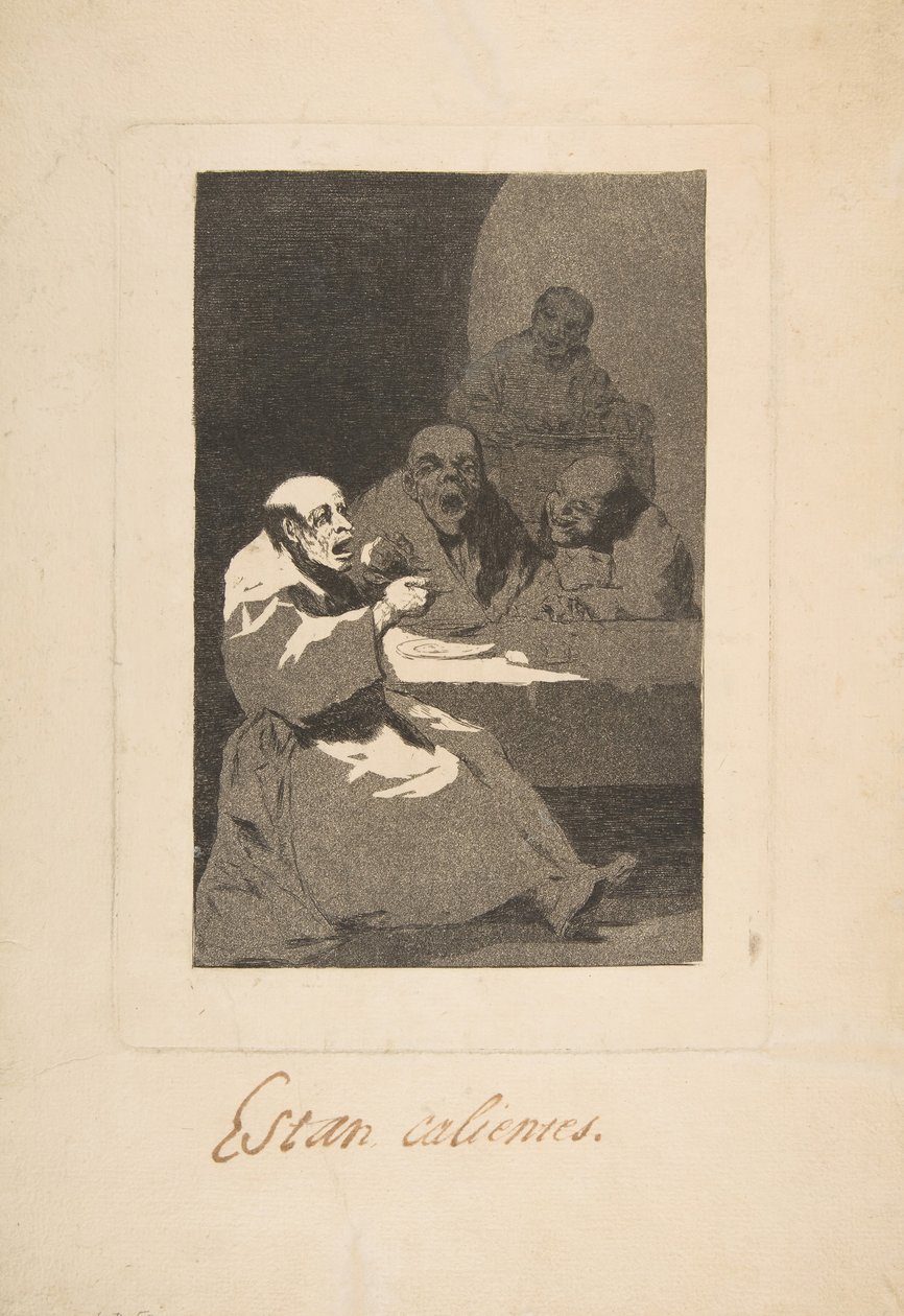 Plade 13 fra Los Caprichos: De er Hot Estan Calientes, 1797-98. af Francisco de Goya