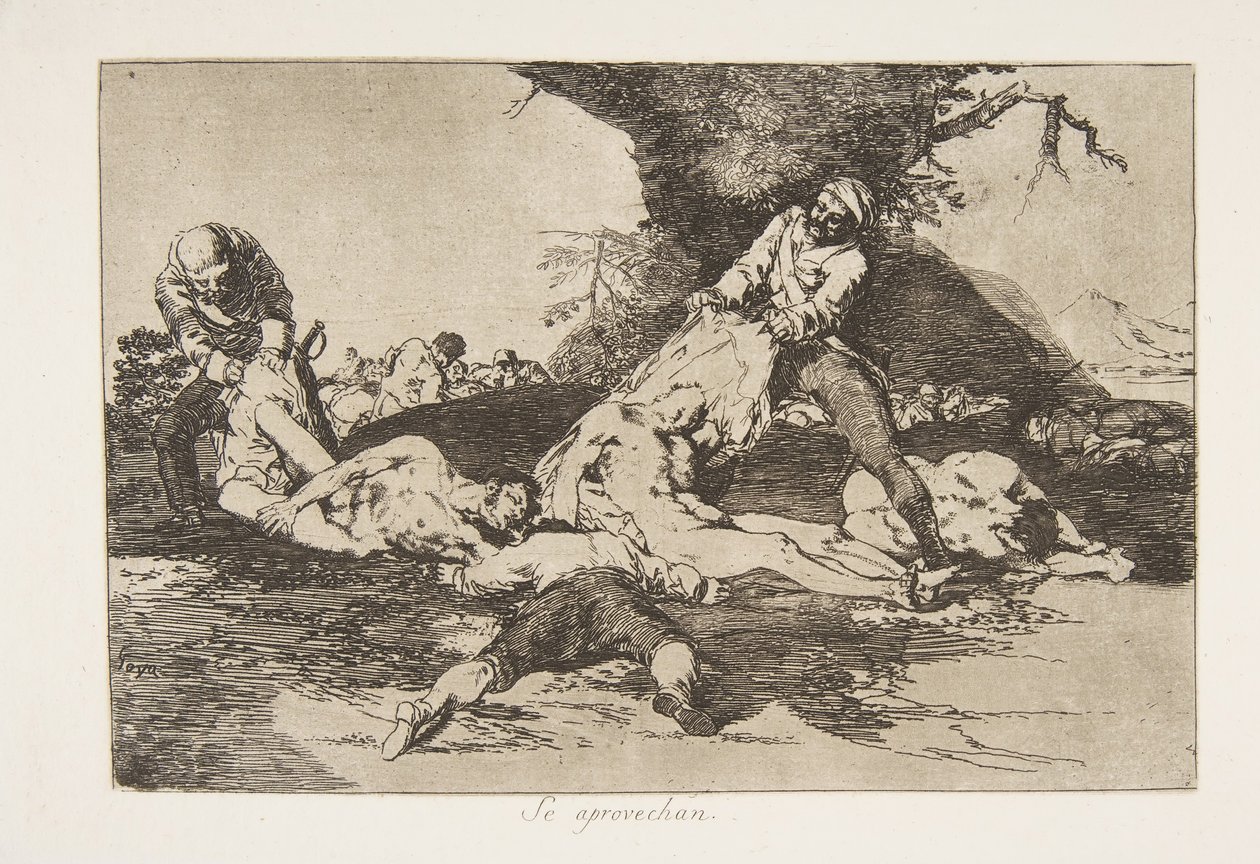 Plade 16 fra The Disasters of War Los Desastres de la Guerra: T..., 1810 udgivet i 1863. af Francisco de Goya