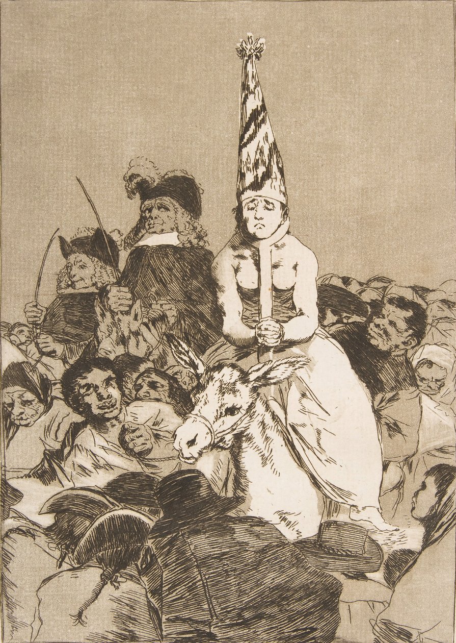 Plade 24 fra Los Caprichos: Der kunne ikke gøres noget ved det Nohubo remedie., 1799. af Francisco de Goya